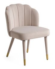 Shell Back Velvet Dining Chair | Marshalls