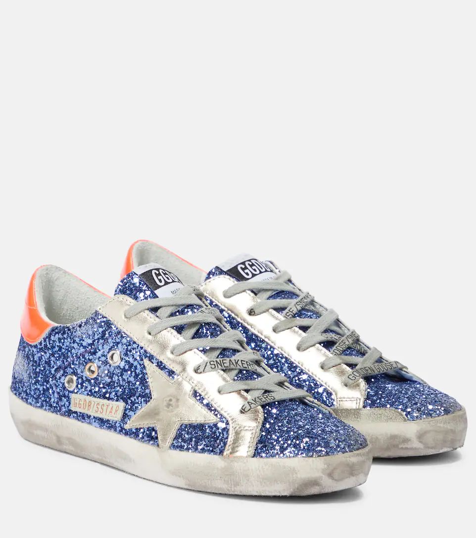 Superstar glitter and leather sneakers | Mytheresa (US/CA)