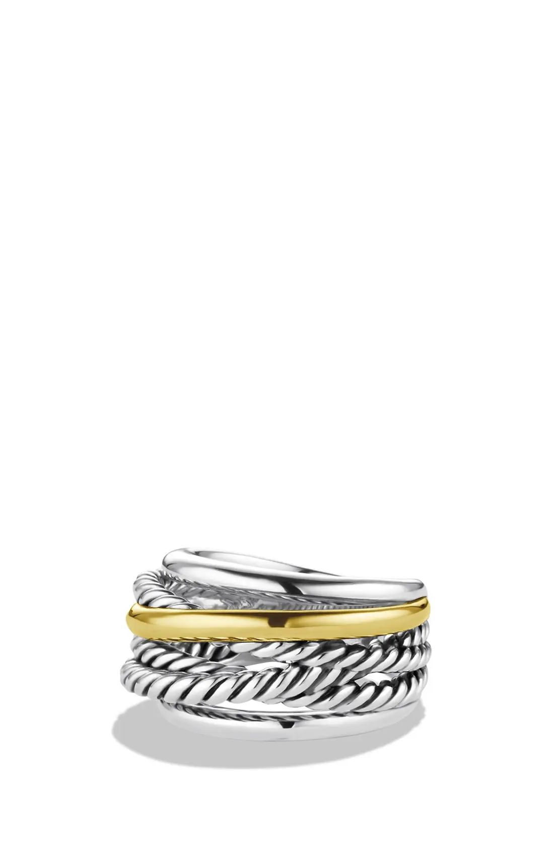'Crossover' Narrow Ring with Gold | Nordstrom