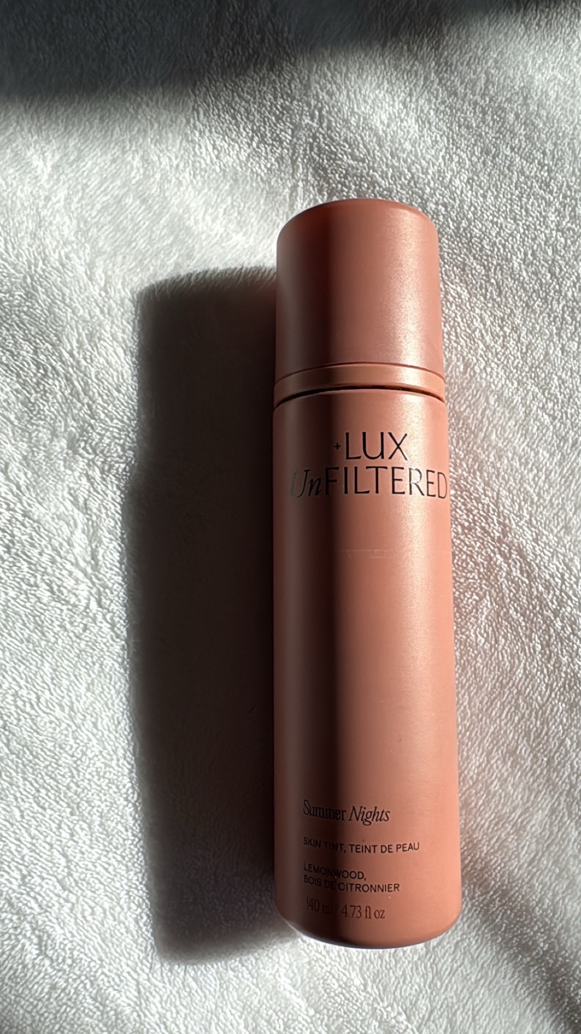 New self tanner by lux unfiltered 
