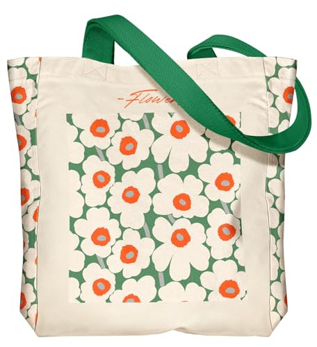 Miss Adola Aesthetic Heavy Canvas Tote Bag - with Pocket for Women Large Size 14''×16''×3.5'' C... | Amazon (US)