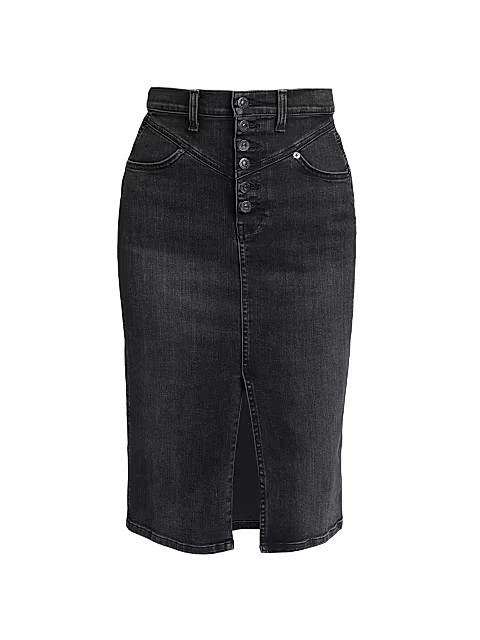 Herron Denim Midi Skirt | Saks Fifth Avenue