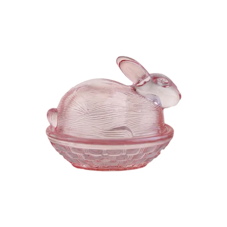 Easter Candy Dish, 3.4×4.5×4Inch – Rabbits Glass Candy Bowl, Colorful Crystal Candy Jar, Snac... | Walmart (US)
