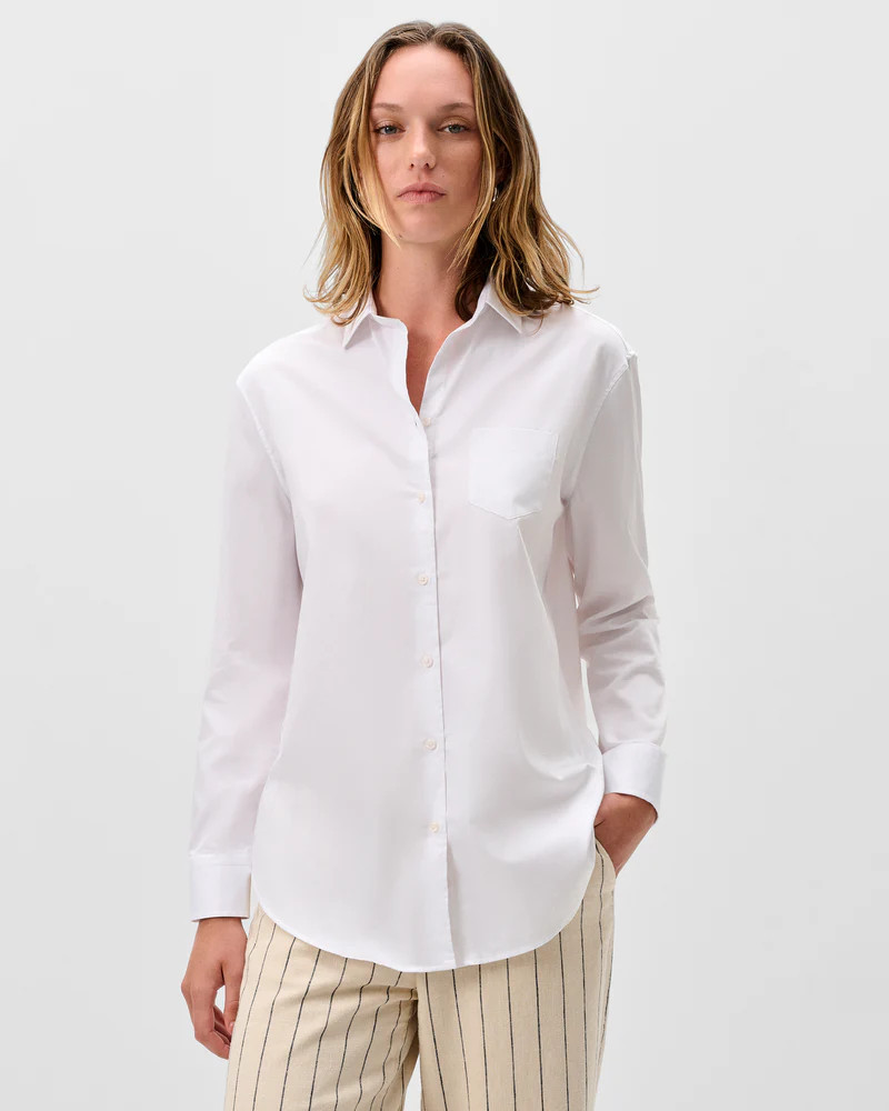 Jess Cotton Button-Down Shirt | johnnie O