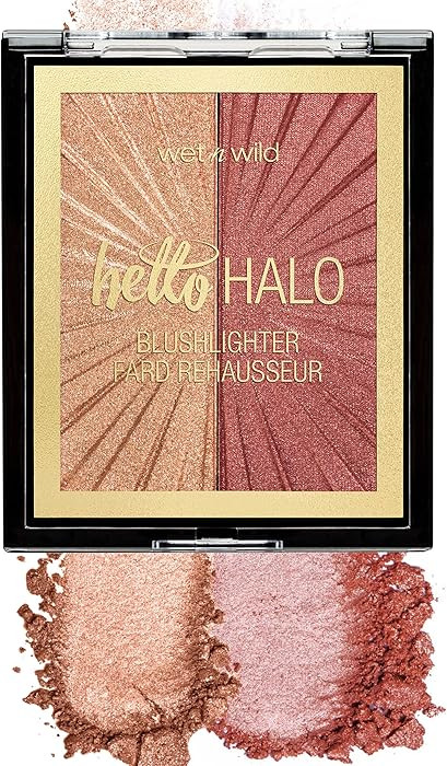 Wet n Wild MegaGlo Blushlighter, Blendable Blush & Highlighter Set, Shimmery Metallic Finish, Fla... | Amazon (US)