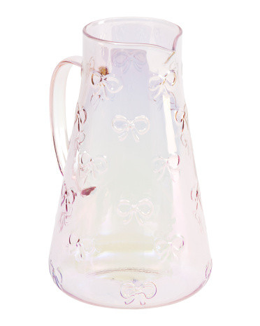 Embossed Bow Pitcher | TJ Maxx