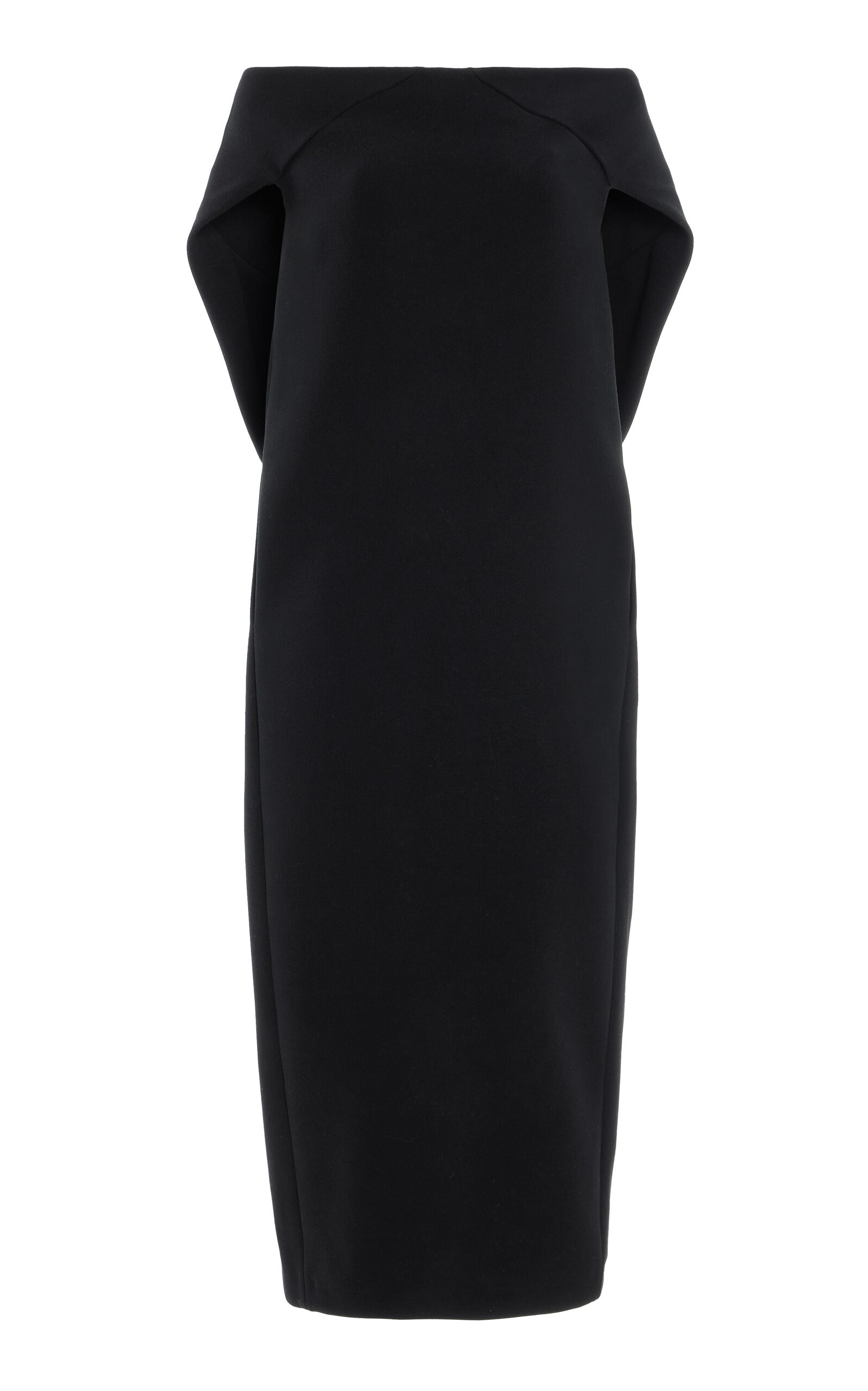 Anitas Cape-Detailed Wool Gabardine Midi Dress | Moda Operandi (Global)