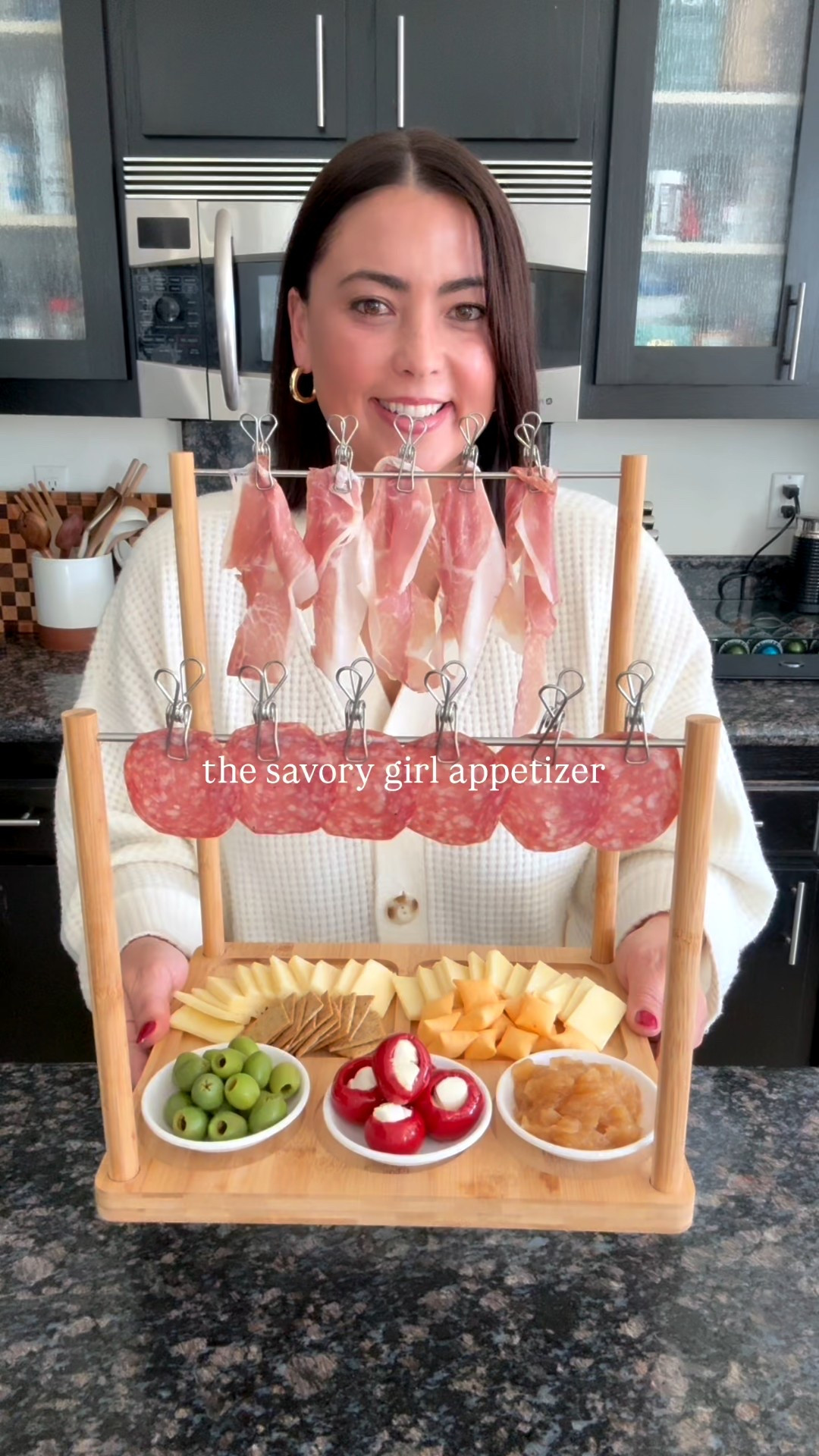 This Meat Hanging Rack/Cheeseboard is perfect for hosting! Linked my sweater too!

#LTKGiftGuide #LTKfoodie #LTKHome