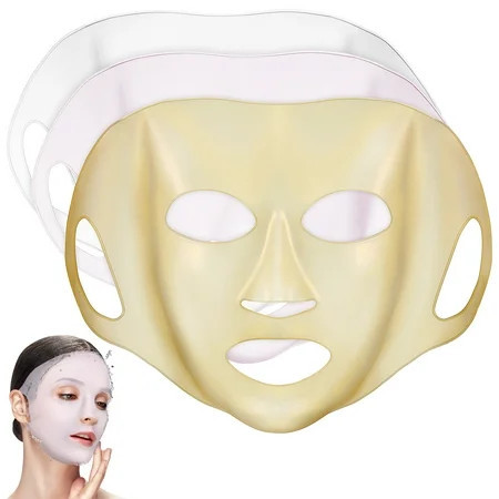 3 Pcs Silicone Mask Cover Moisturizing Covers Face Spa Masks For Women Applicator | Walmart (US)