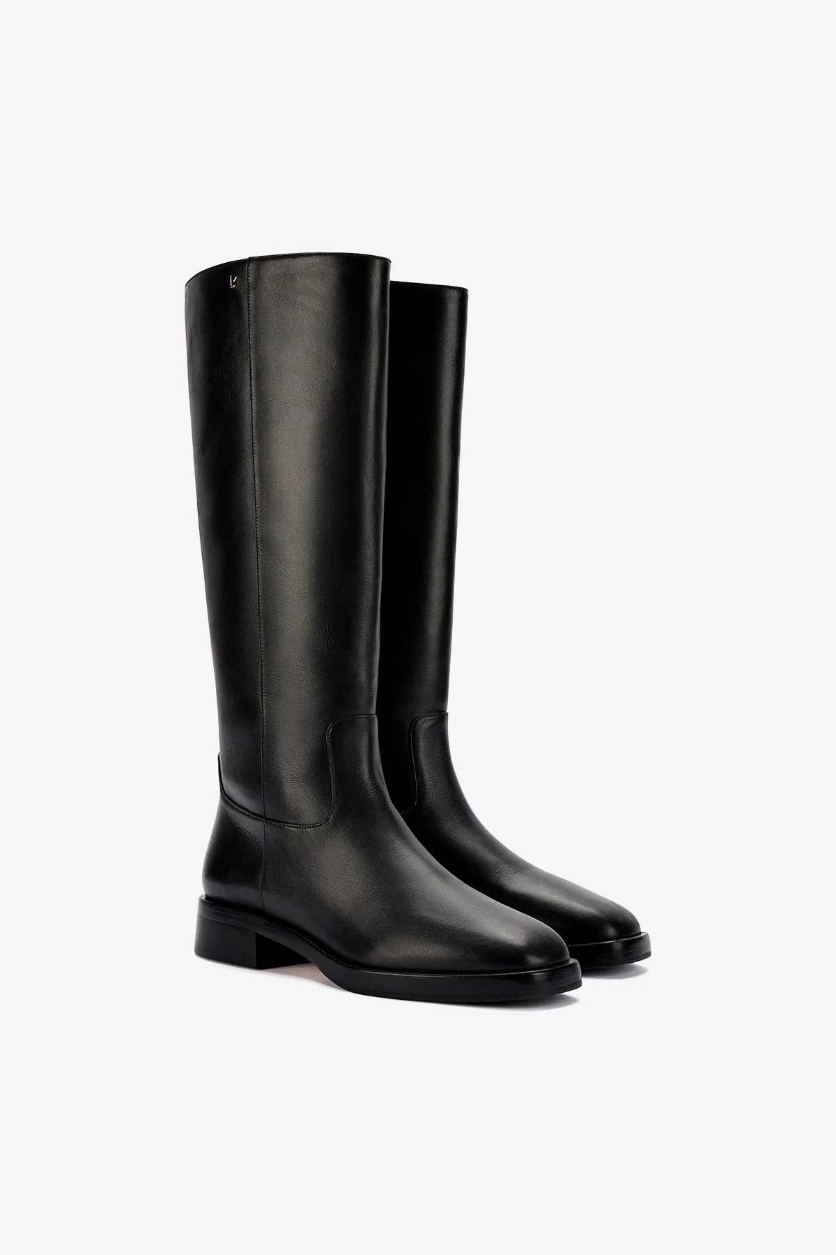 Anne Boot In Black Leather | Larroude