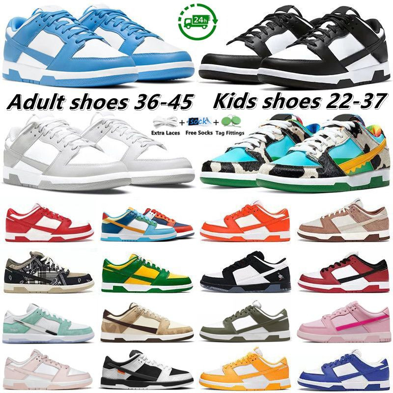 Running Shoes Sneaker Men Women Sneakers Panda White Black Grey Fog UNC Designer Mens skate sneak... | DHGate