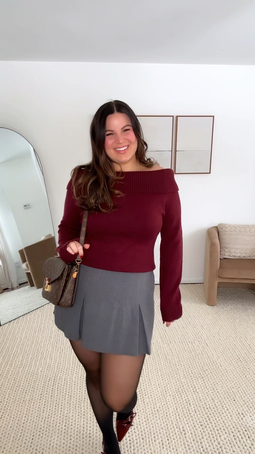 Recreating pinterest outfits as a midsize size 12/14! Really love this recreation!! Going to bring it with me to my next date night! But also cute for Valentine’s Day 💘

Tights - xl
Sweater - xl
Grey skirt - xl *from Abercrombie last year, added some similar styles 
Heels - 9.5
Panties - xl *use code KELLYELIZXSPANX to save 

Pinterest inspired, winter outfit, skort, Abercrombie skort, midsize, tights, date night, date night outfit 


#LTKSeasonal #LTKWatchNow #LTKMidsize