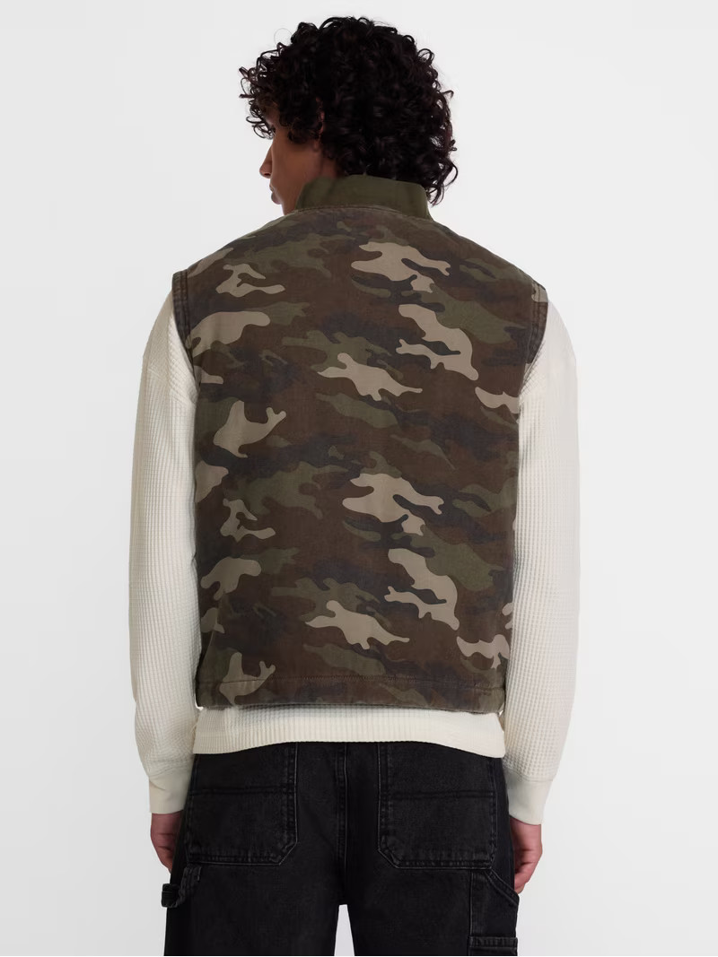 No Boundaries Canvas Vest Jacket, Men's XS-4XLT | Walmart (US)