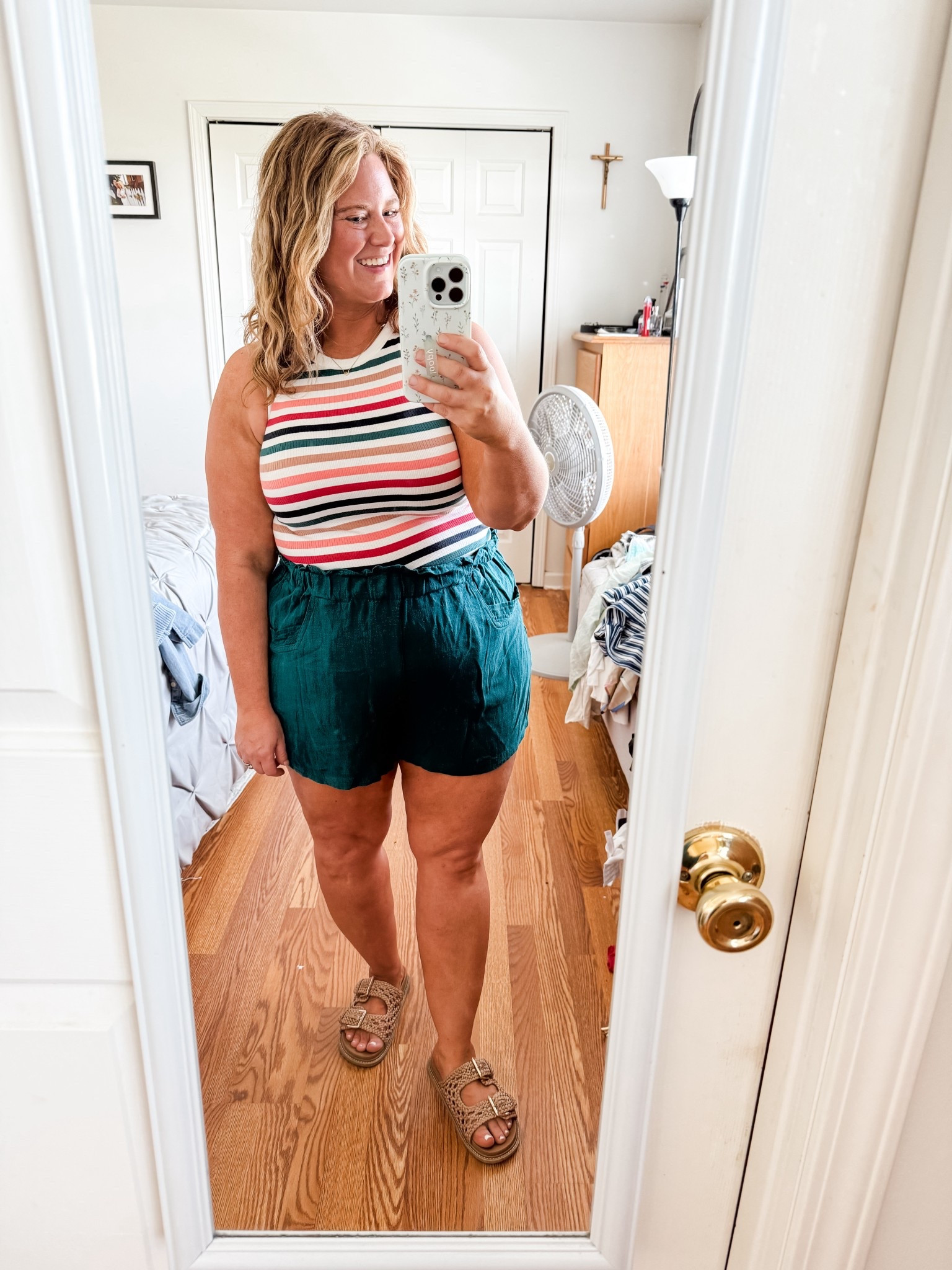 Wearing a large in my high neck tank and an XL in shorts  

#LTKSeasonal #LTKMidsize #LTKPetite