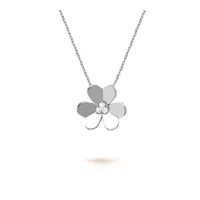 Save Big on Bulk Gold Coin Necklace Womens Classic 3 Leaf Clover Pendant Diamond Necklace Frivole... | DHGate