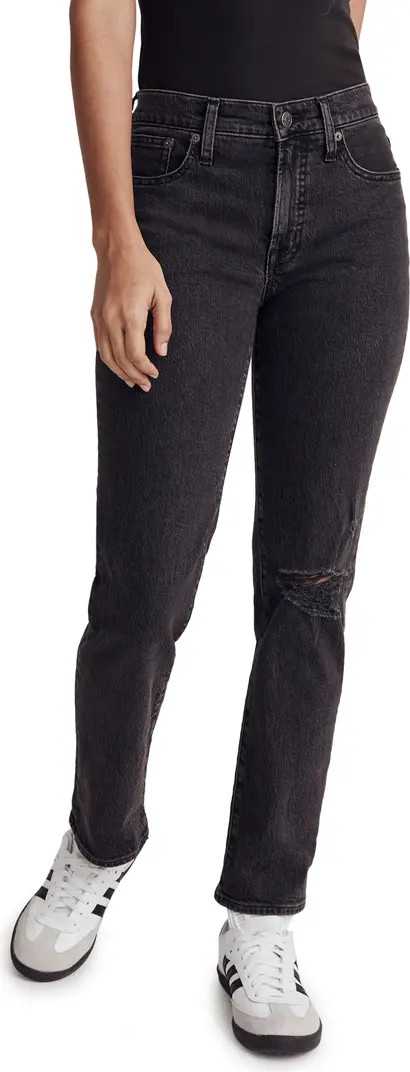 Madewell Ripped Straight Leg Jeans | Nordstromrack | Nordstrom Rack