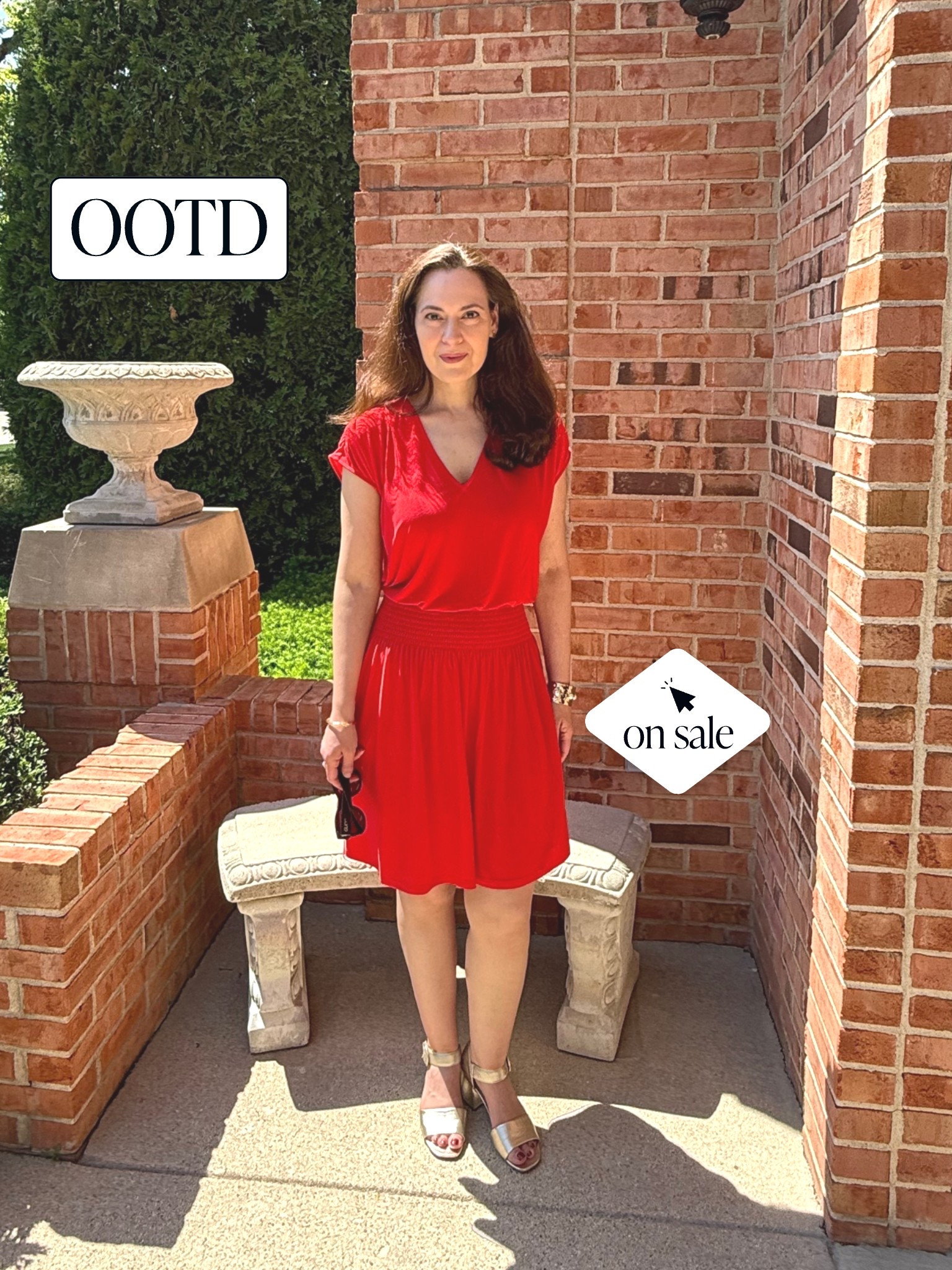 summer dresses - this bright red short sleeve dress is perfect to wear for a summer party. I like the v-neck design. It’s a matte jersey material so it won’t wrinkle-great dress to pack for vacation. I’m wearing the size small in the dress. I’m wearing low block heeled sandals, but you could definitely wear with sneakers. The dress also comes in navy and black.

#LTKootd #LTKTravel #LTKSaleAlert
