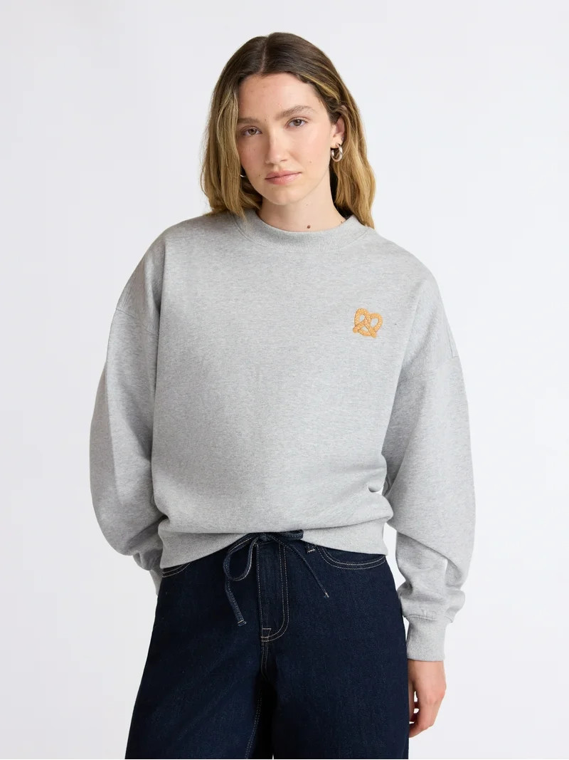 Scoop Limited Edition Women’s and Women's Plus New York Graphic Sweatshirt with Embroidery, Siz... | Walmart (US)
