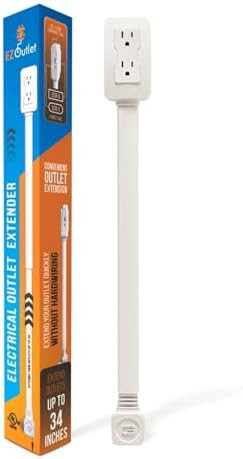EZ Outlet Electrical Outlet Extender. Access Hard-to-Reach Outlets! Features USB-A, USB-C, and 2 ... | Amazon (US)