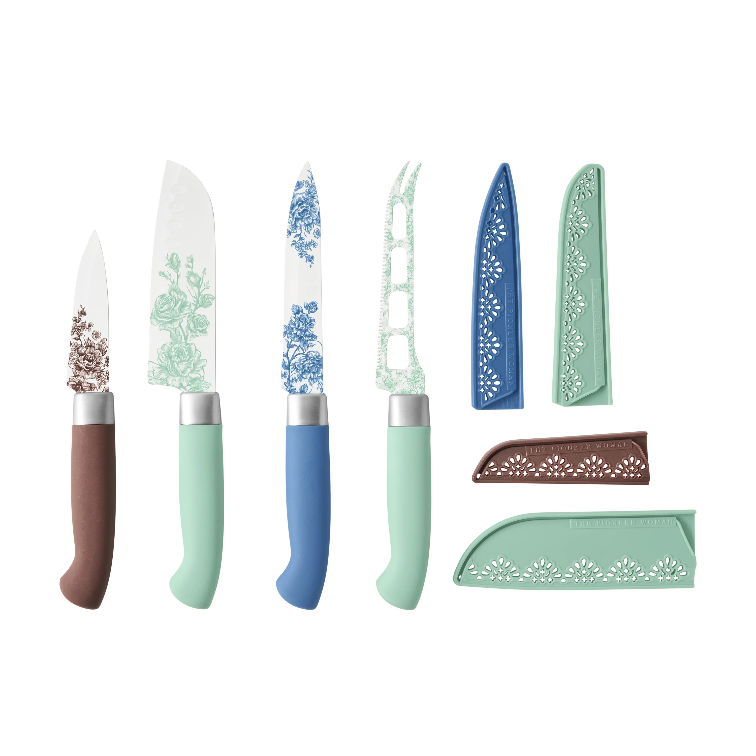 The Pioneer Woman Agatha 4-Piece Stainless Steel Utility Knife Set | Walmart (US)