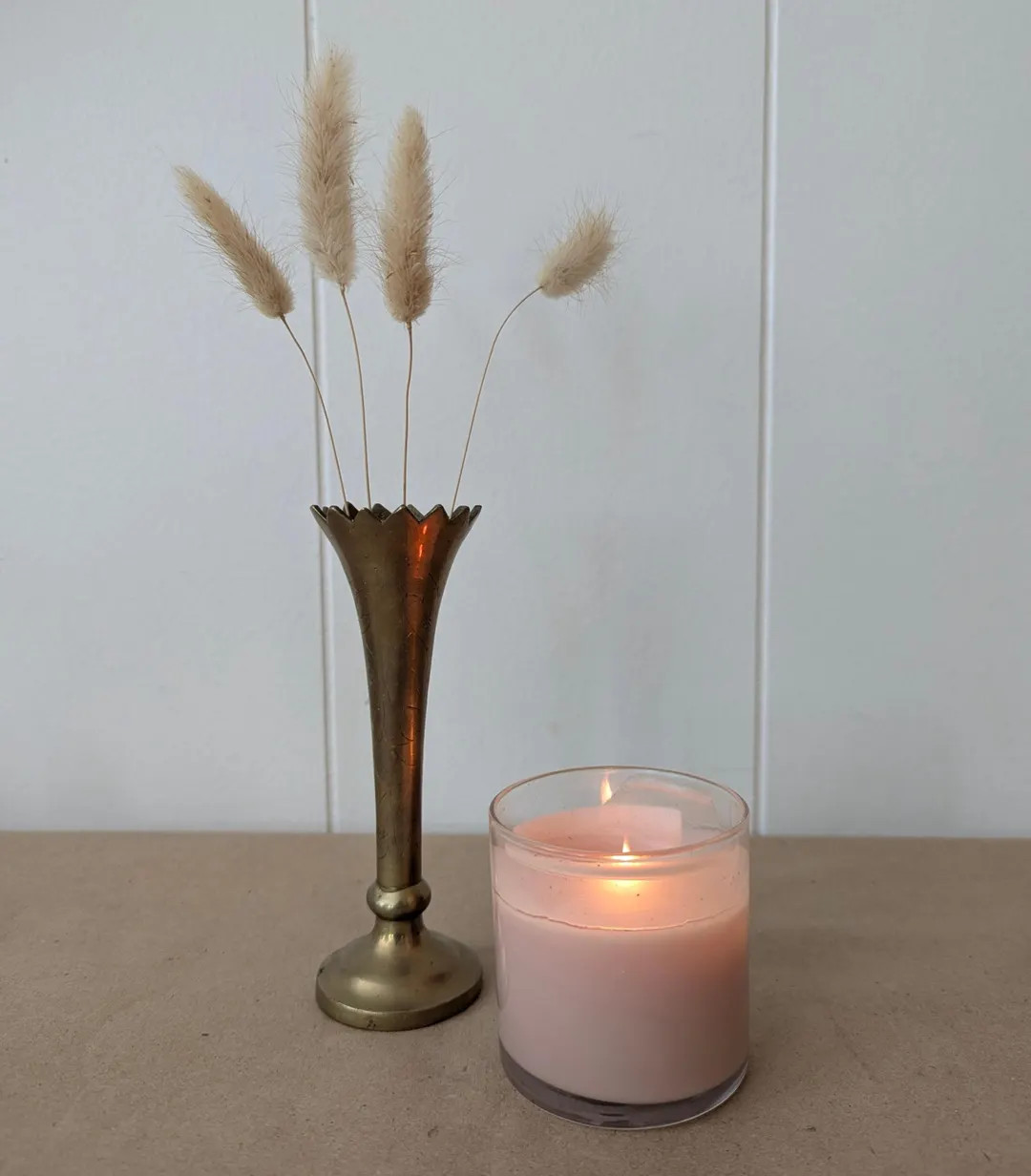 Vintage Brass Bud Vase Small Etched Trumpet Vase With Sawtooth Rim Boho Brass Decor Minimalist Go... | Etsy (US)