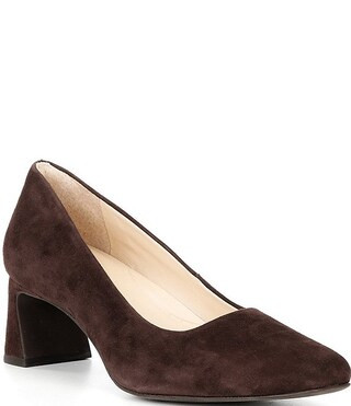Daphne Suede Block Heel Pumps | Dillard's