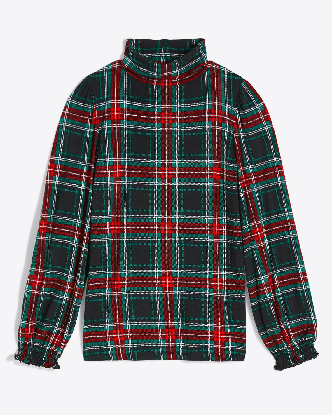 Knit Turtleneck in Georgia Plaid | Draper James (US)