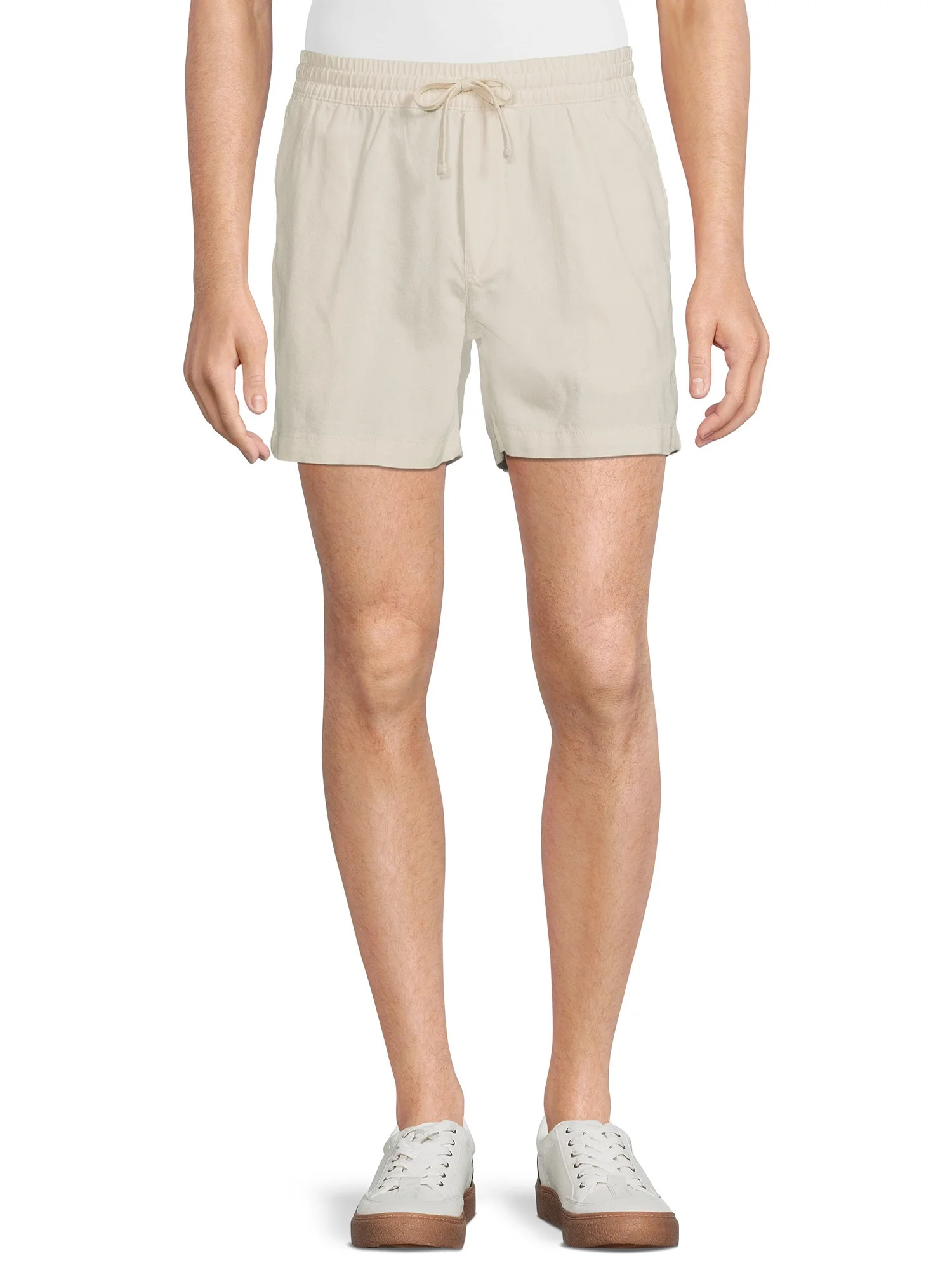 No Boundaries Men's and Big Men's Linen-Blend 5" Shorts | Walmart (US)