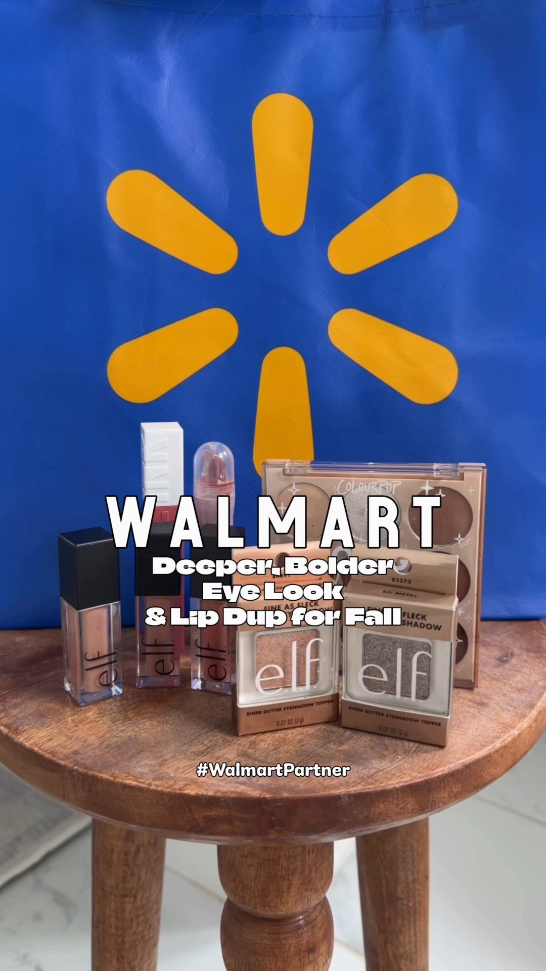 #walmartpartner Found the prettiest new fall makeup on @Walmart! 🤎✨ I wanted to switch up my everyday look with deeper, bolder fall hues, a gorgeous new lip color + a little extra sparkle for the eyes. These eyeshadow palettes and glittery shadows are SO pretty and perfect for creating an easy fall eye look! 😍

I love mixing rich neutral shades with a touch of shimmer, and Walmart has so many affordable makeup finds and beauty brands to create an entirely new look for the season. 💄✨

#Walmart #WalmartBeauty #FallMakeup #WalmartStyle