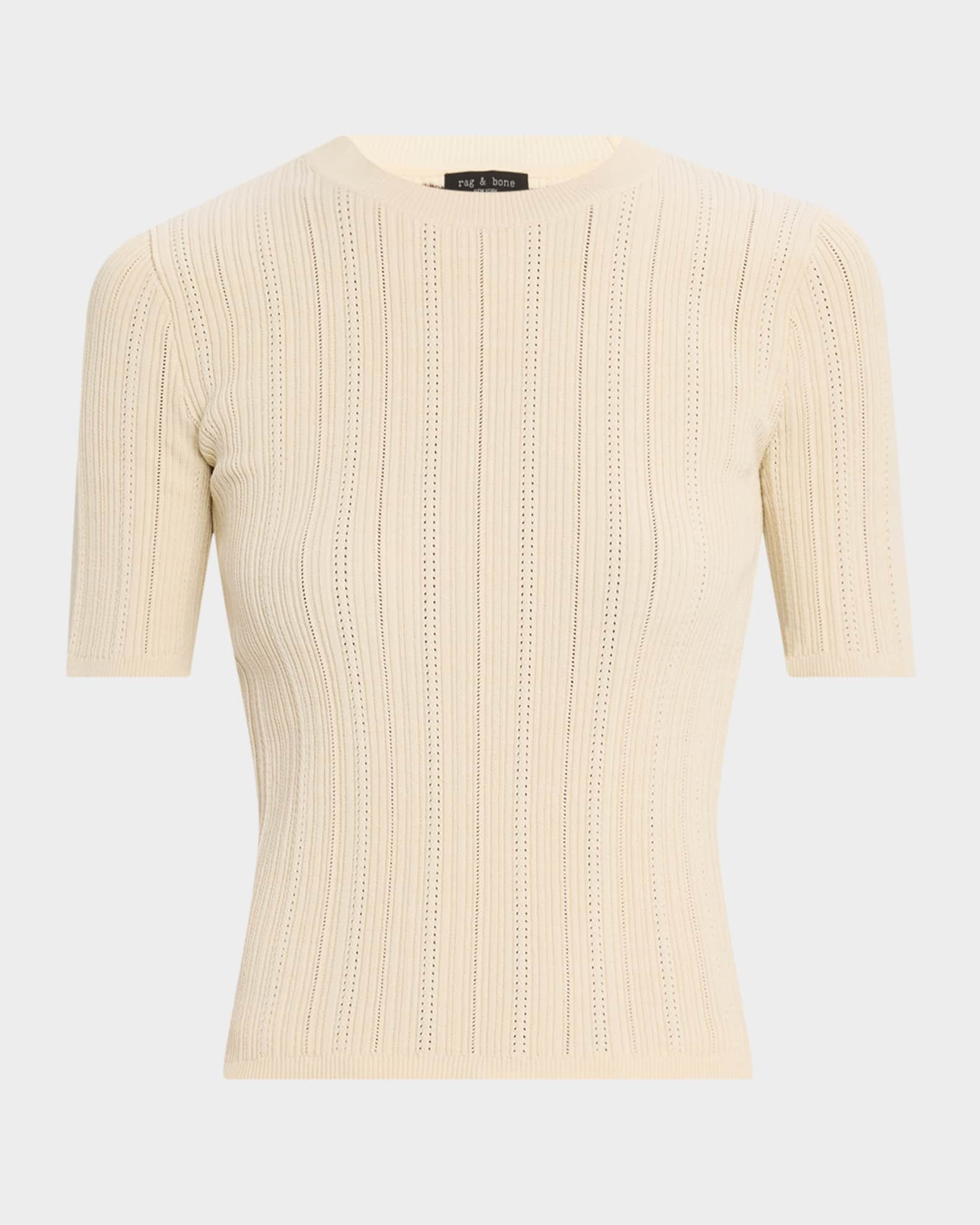 Camryn Pointelle Tee | Neiman Marcus