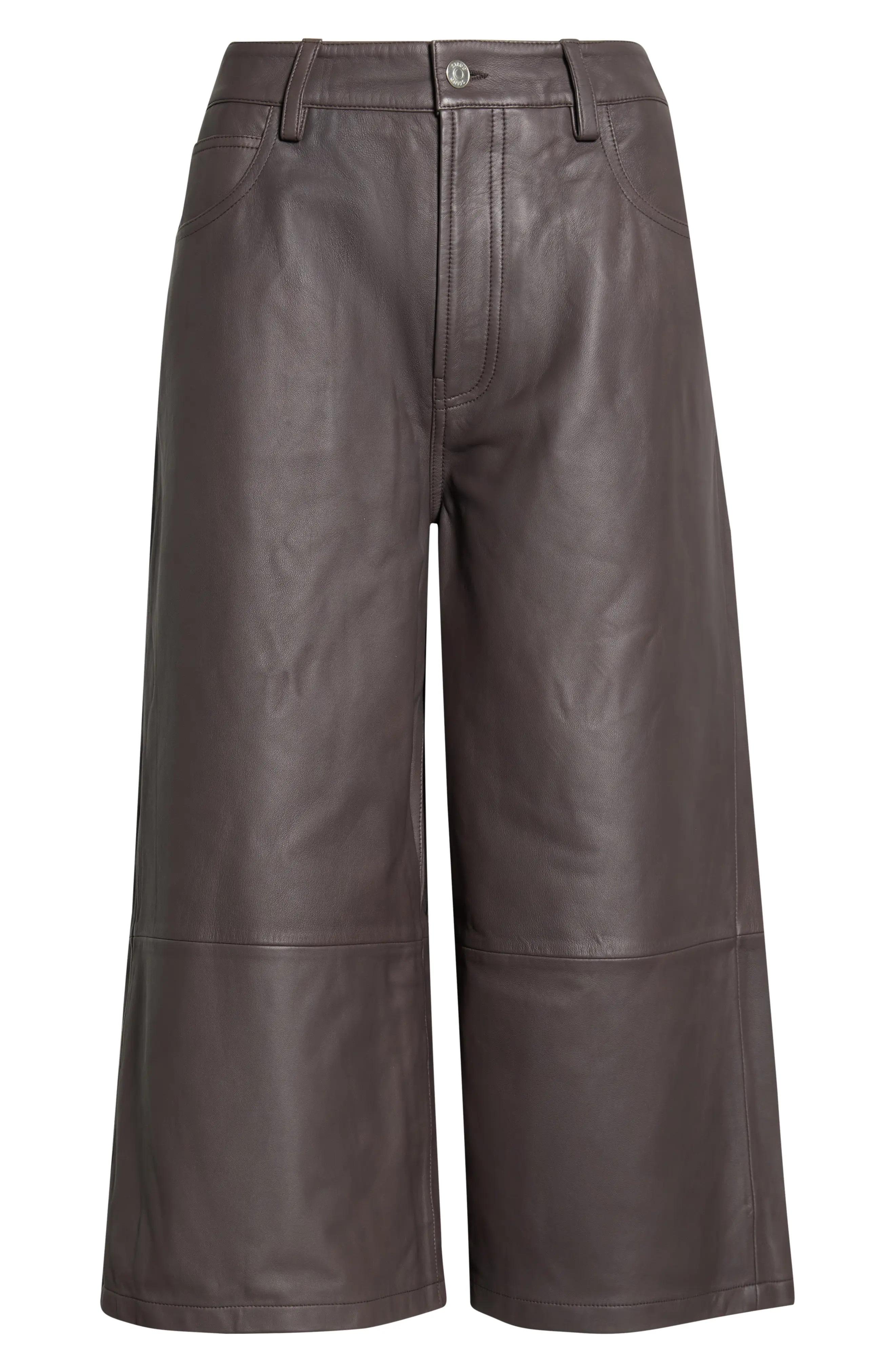 STAUD Hunter Leather Culottes (Women) | Nordstrom | Nordstrom