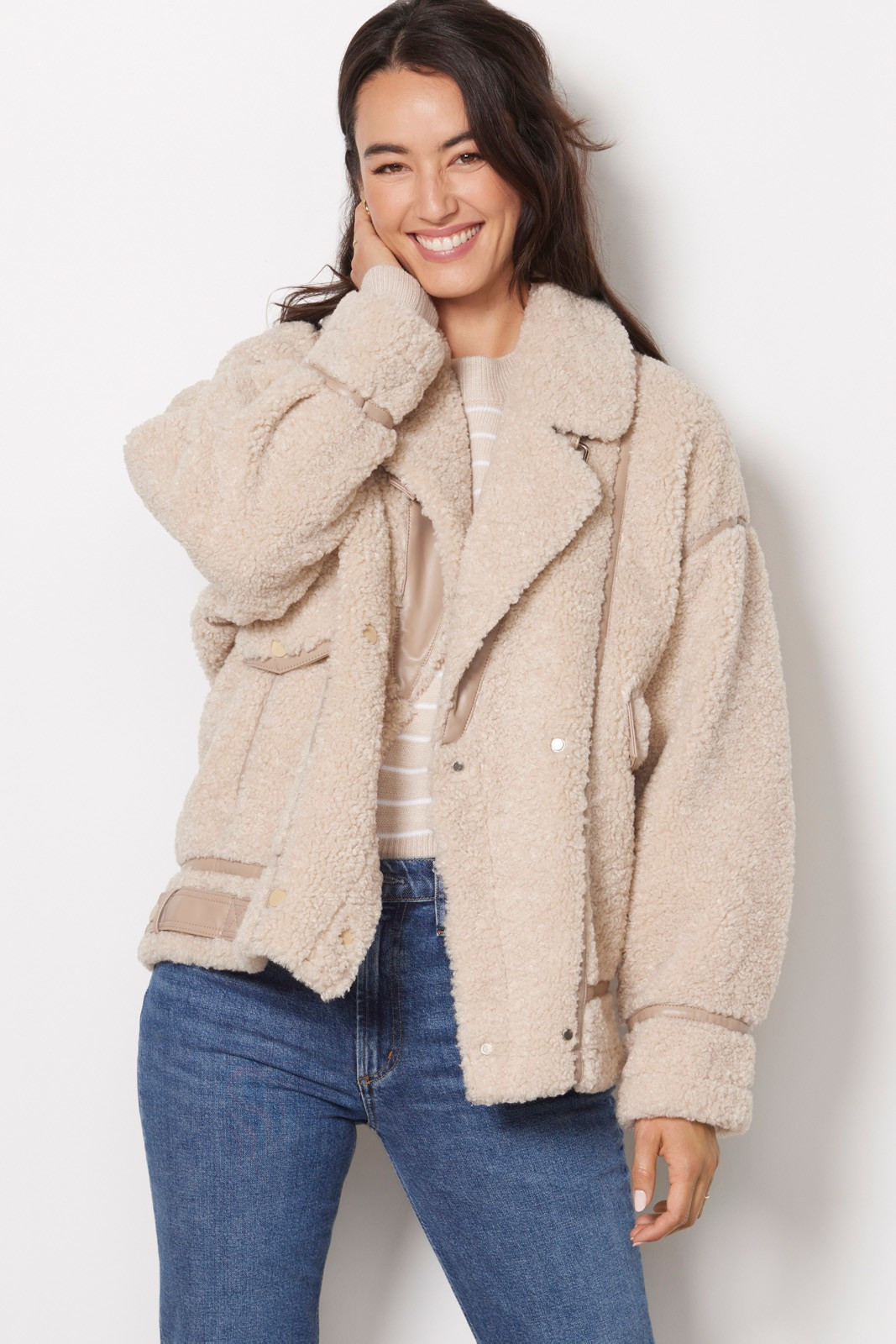 LAMARQUE Badu Sherpa Jacket | EVEREVE | Evereve