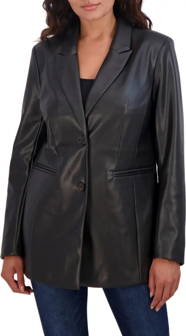 Faux Leather Blazer | Nordstrom Rack
