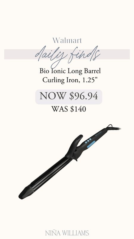 My curling I iron is on sale!  Love how it’s a long barrel especially with my long hair!  Bio Ionic Long Barrel Curling Iron Sale!  

#LTKsalealert #LTKbeauty