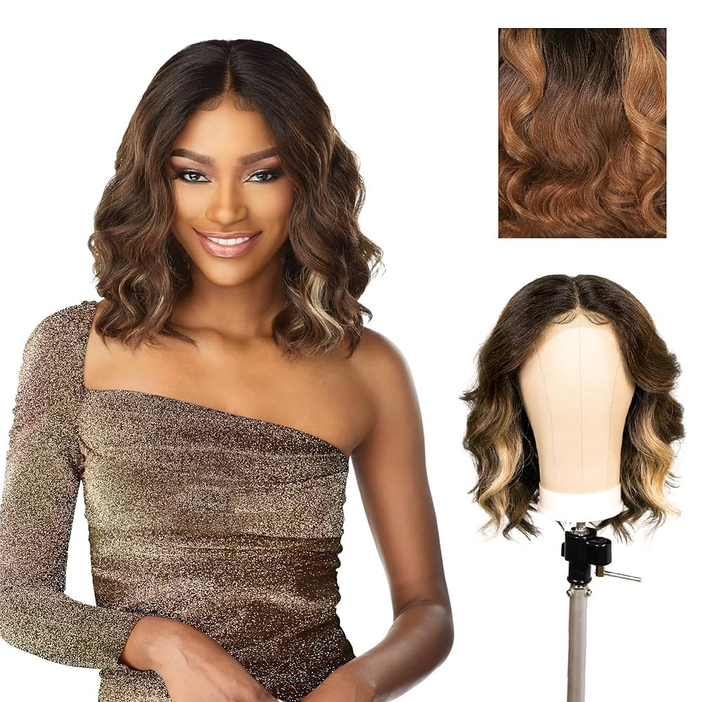Sensationnel Butta Lace Wigs - Unit 8 Extra Wide 5 Inch Deep Parting Synthetic Preplucked Hairlin... | Amazon (US)