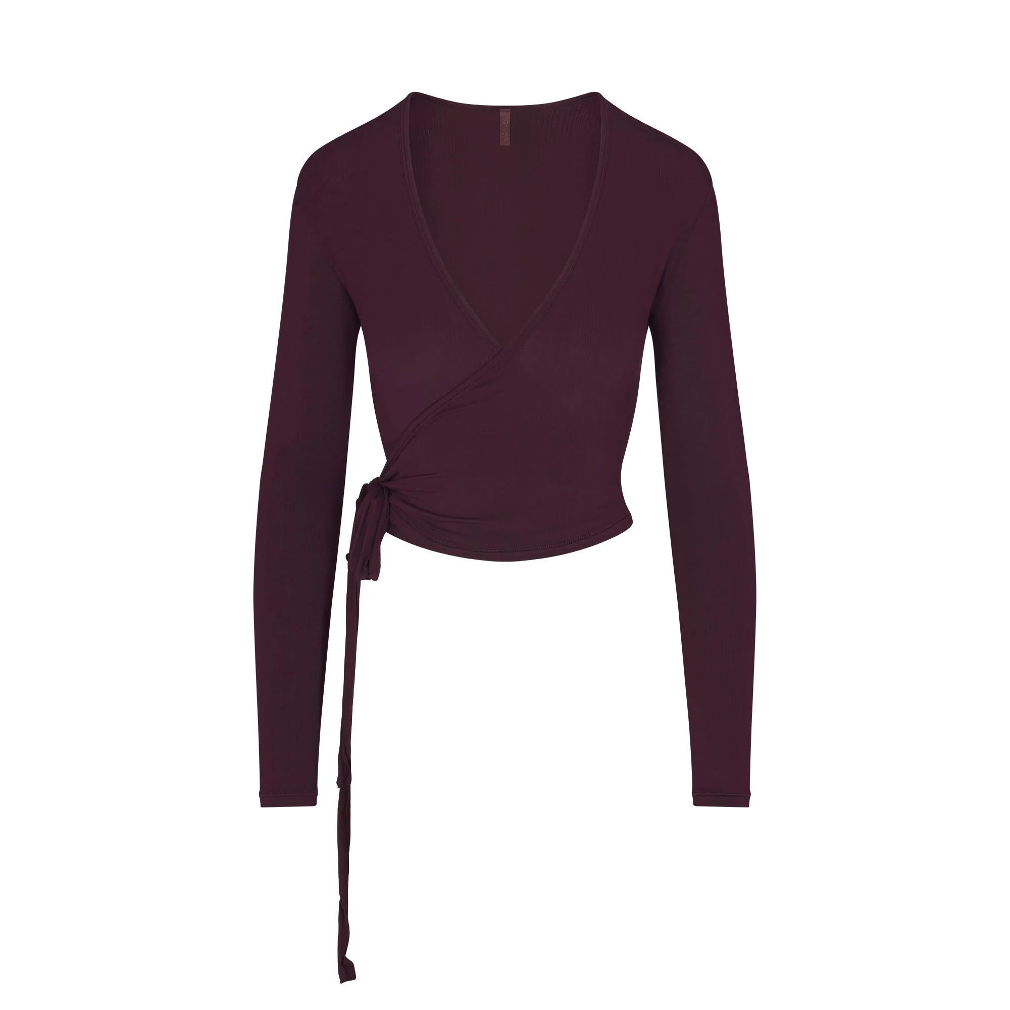 SKIMS Cloud Sleep Wrap Top | Red | 2XS | SKIMS (US)