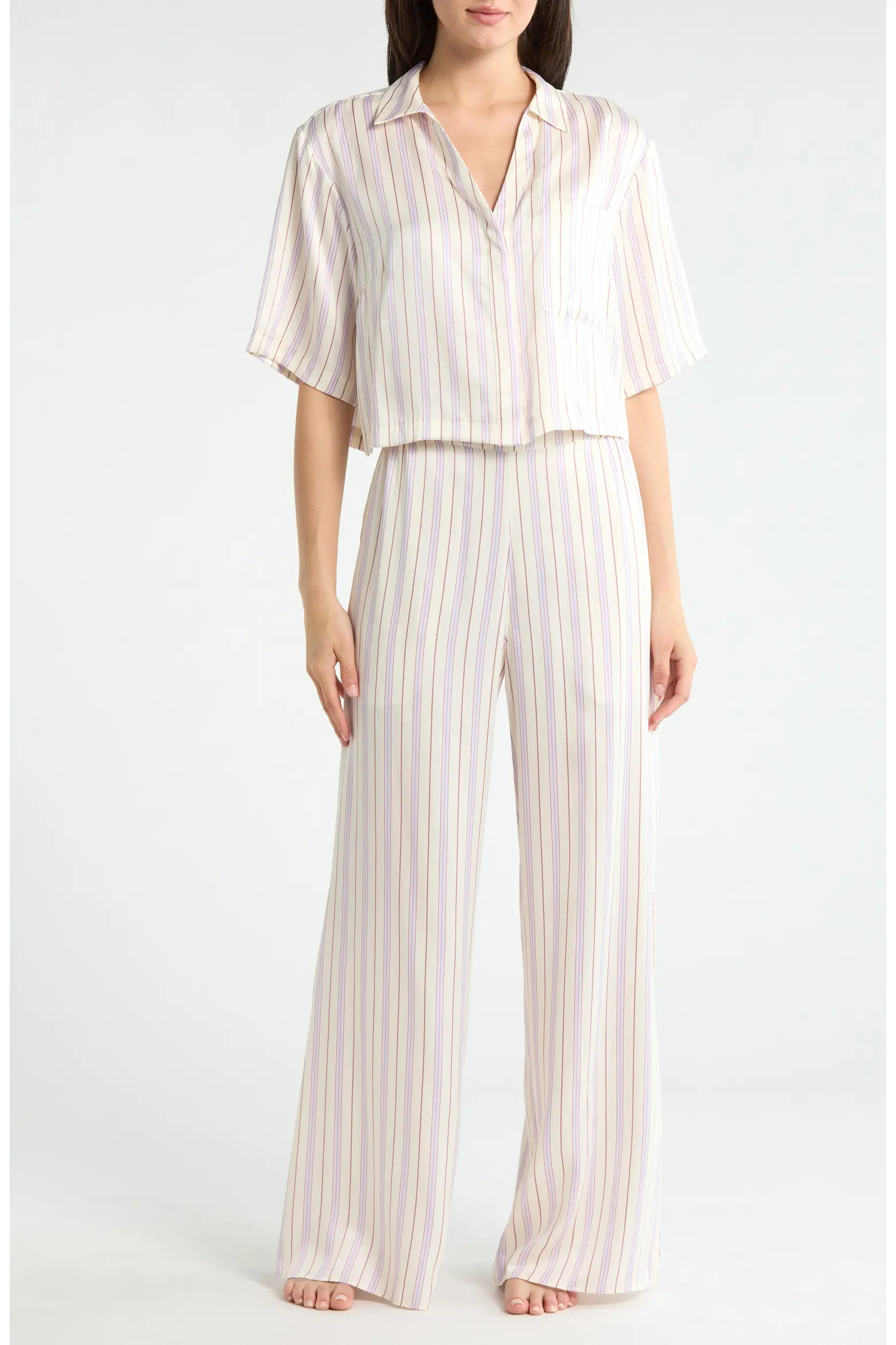 Lunya Washable High Waist Silk Pajamas (Women) | Nordstrom | Nordstrom