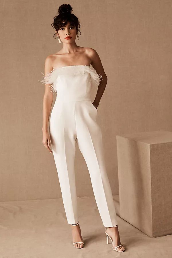 Saylor Janae Jumpsuit By Anthropologie in White Size 6 | Anthropologie (US)