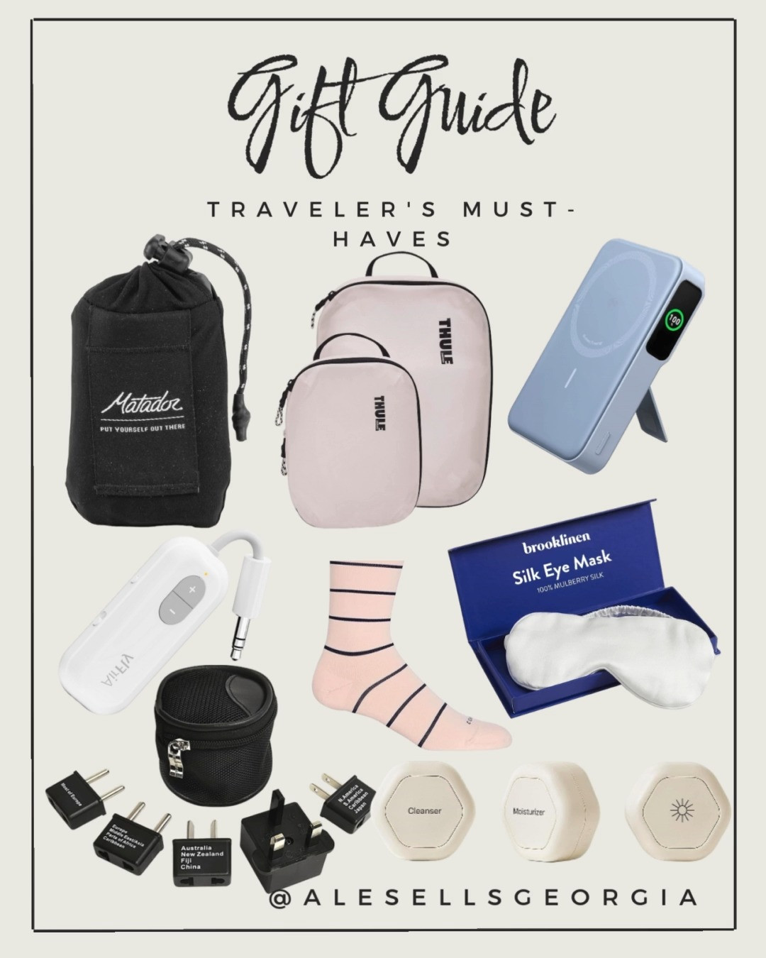 The ultimate travel essentials for your next trip! Shop my must-haves below. #TravelMustHaves #GiftGuide #TravelEssentials 

 #LTKGiftGuide #LTKHoliday #LTKSaleAlert