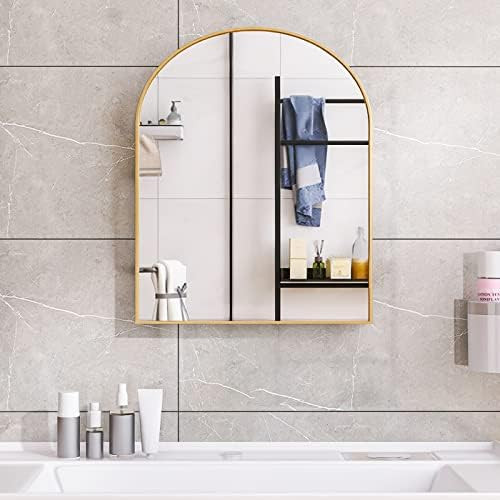Beauty4U Arched Wall Mirror, 16"x 20" Wall Mounted Mirror with Aluminum Alloy Frame and Arch Top ... | Amazon (US)