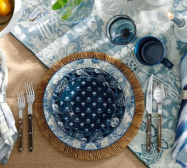 Kravet Blossom Salad Plates - Set of 4 | Pottery Barn (US)