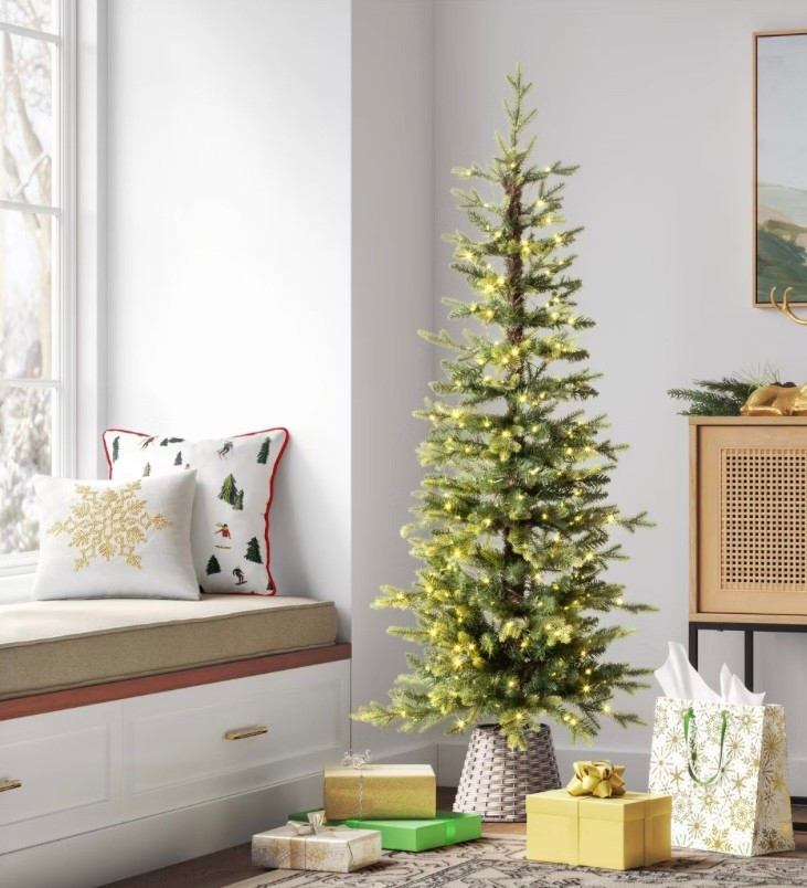 Pre-Lit Potted Slim Artificial Christmas Tree

#LTKHoliday #LTKHome #LTKFindsUnder100