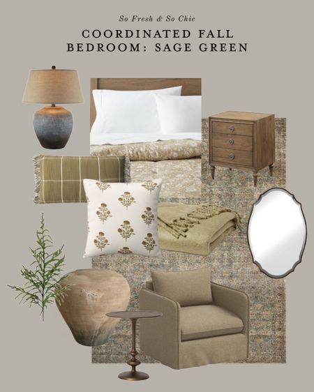 Sage green bedroom decor inspiration!
-
Fall decor - Fall bedroom refresh - sage green windowpane lumbar throw pillow - block print square pillow - oval framed mirror - slouchy lounge armchair olive green - large floor vase ceramic Etsy - evergreen faux stems - Wayfair sale - Target Studio McGee Threshold sale - black table lamp affordable - amber Lewis Loloi CloudPile rug sale - wood dresser with drawers - faux mohair throw blanket - faux mohair bed blanket sage green - affordable home decor 

#LTKfindsunder100 #LTKsalealert #LTKhome