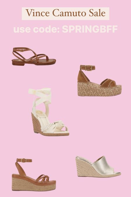 Vince Camuto sale! Shoes, clothing, and handbags. Here are my top shoe picks for the sale. 

Espadrilles, wedges, sandals, heels, flats, and more 

Use code: SPRINGBFF



#LTKstyletip #LTKshoecrush #LTKsalealert