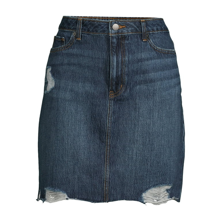 Time and Tru Women's Mini Denim Skirt | Walmart (US)