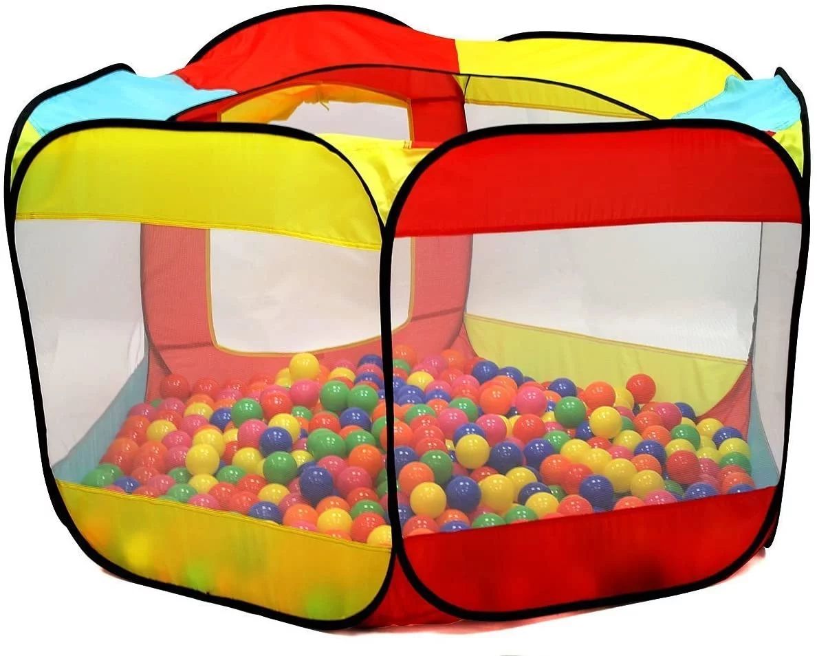 Cribun Ball Pit Play Tent for Kids - 6-Sided Ball Pit for Kids Toddlers and Baby - Fill with Plas... | Walmart (US)