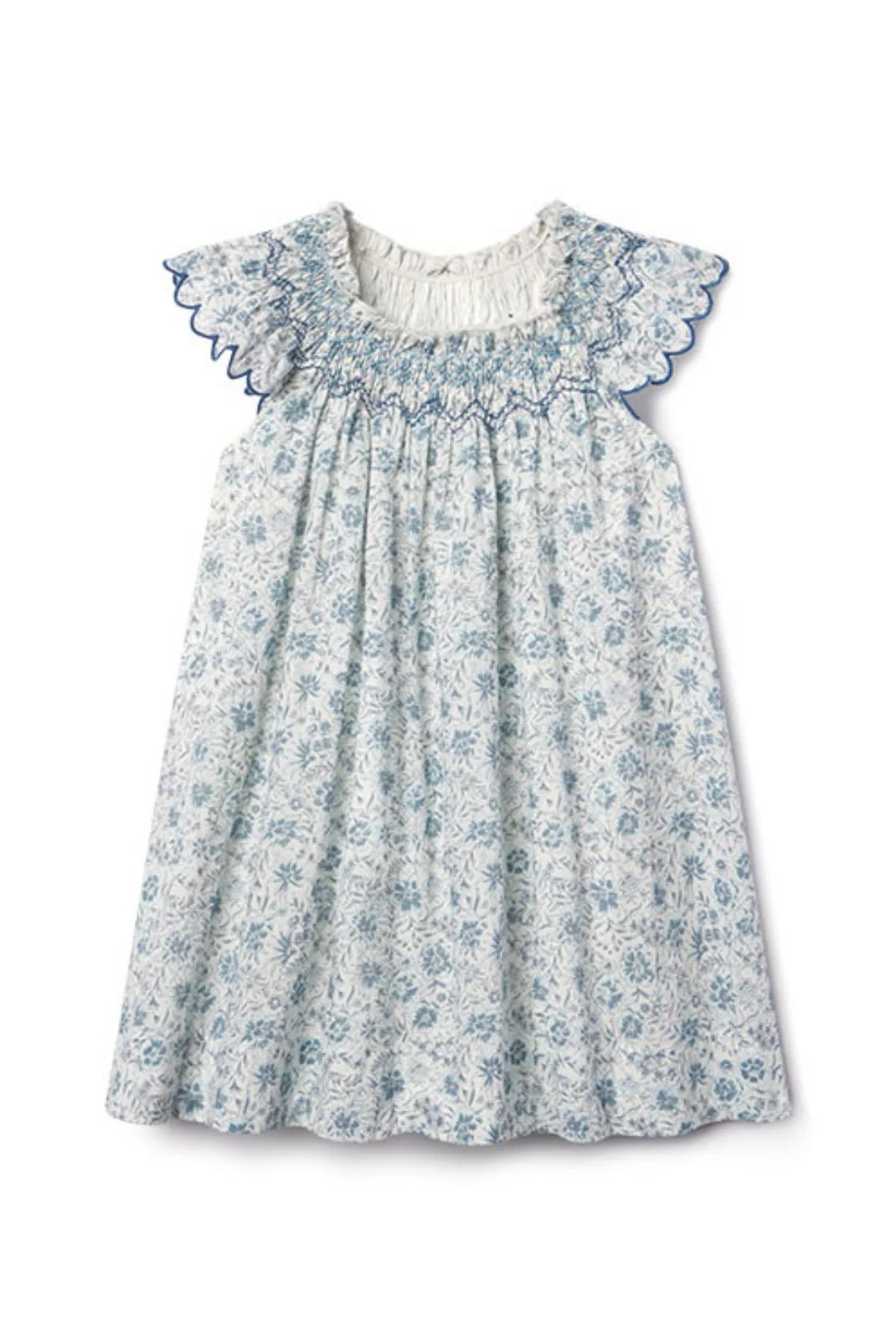 Daisy Dress in Floral Blues | Baybala