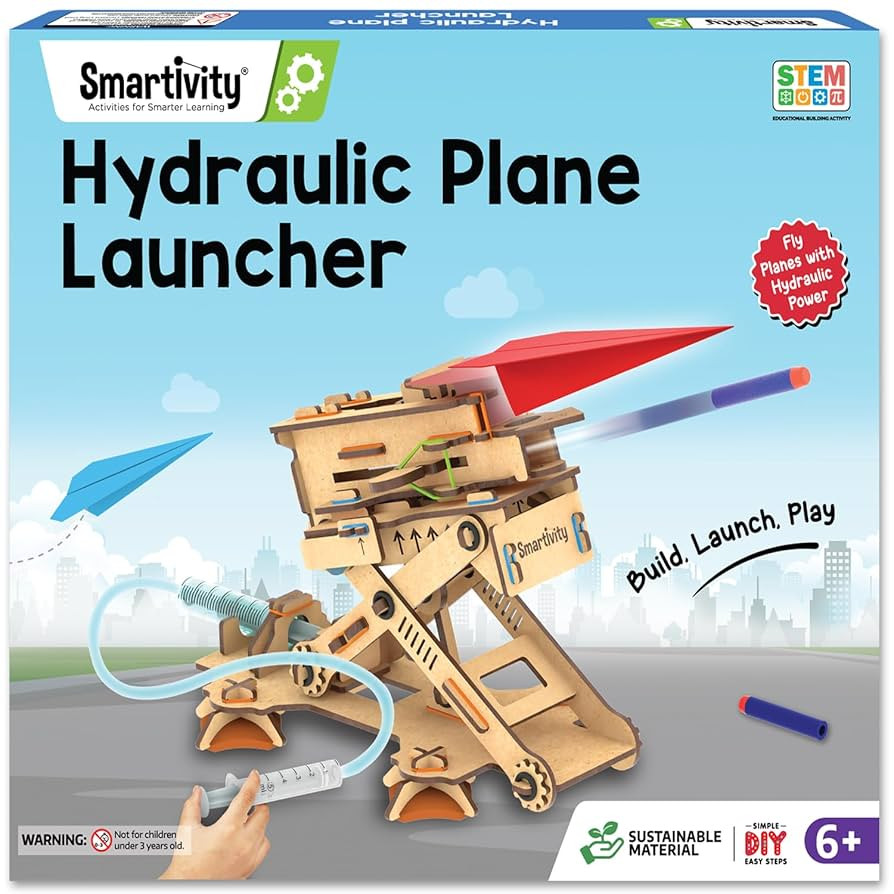 Smartivity 2in1 Hydraulic Airplanes & Darts Launcher STEM Toy for Kids Ages 6-14 Years I Cool Bir... | Amazon (US)