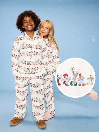 Printed Gender-Neutral Button-Front Pajama Set for Kids | Old Navy (US)