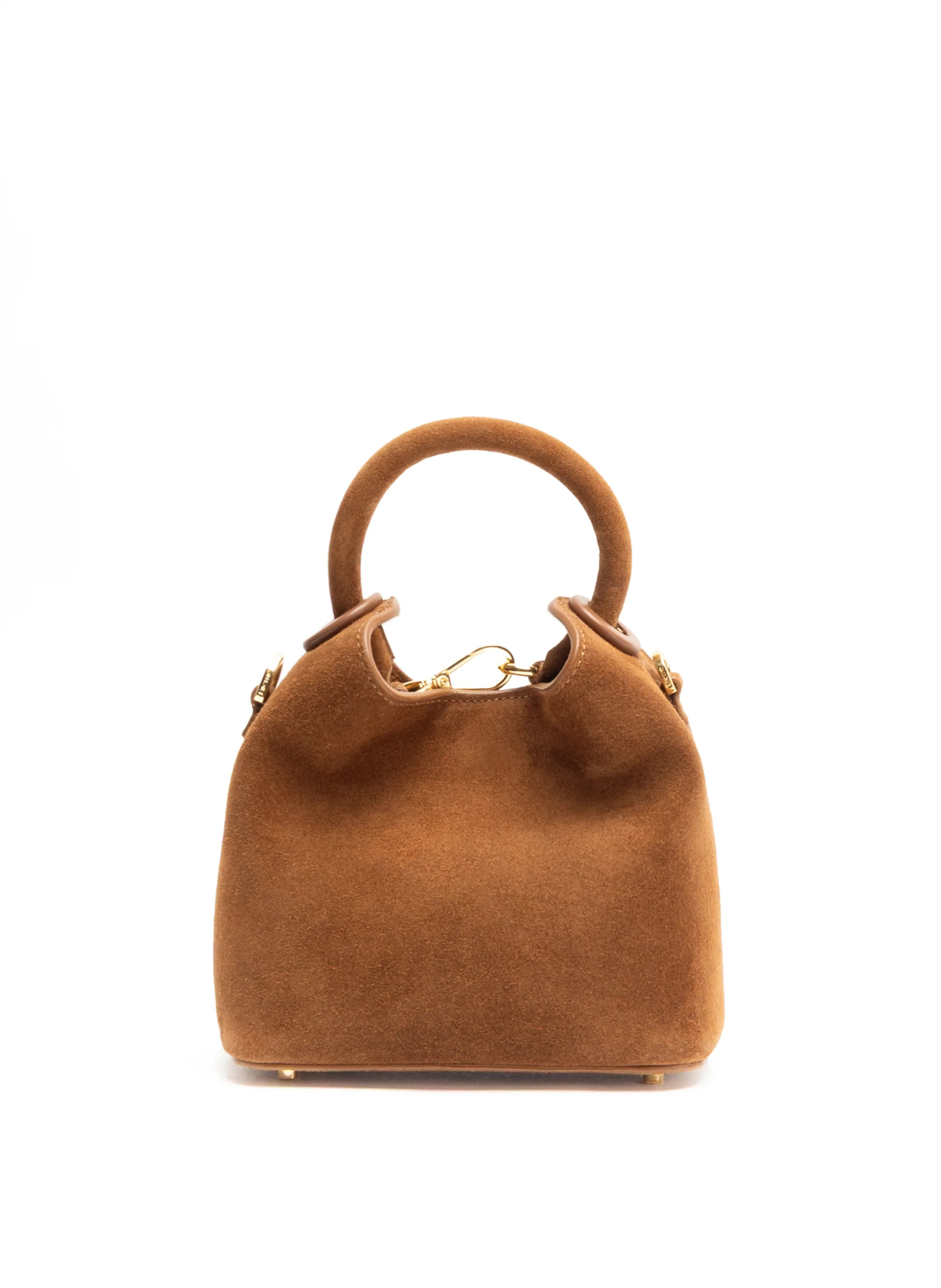Madeleine Suede Cognac - Suede Handbags for Women - Elleme | Elleme
